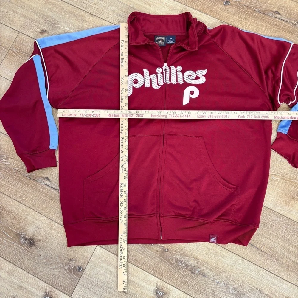 VTG PHILADELPHIA PHILLIES Baseball MLB Jacket Mens XXXL Cooperstown Collection